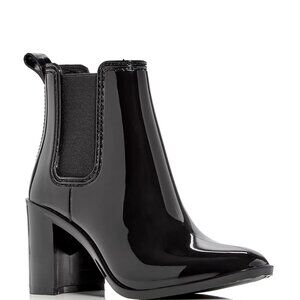Block Heel Chelsea Rain Boots